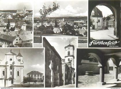 A5515 Austria Fürstenfeld city ​​panorama, church and historical architecture