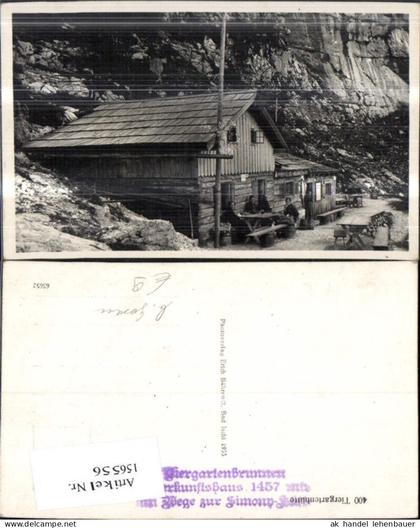 156556,Ansicht Tiergartenhütte b. Gosau Personen