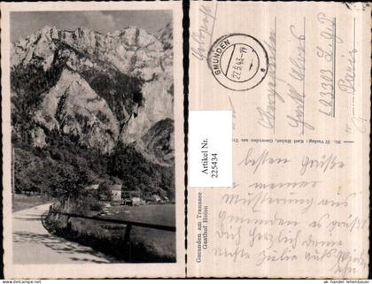 225434,Gmunden a. Traunsee Gasthof Hoisn Bergkulisse Feldpost Gmunden