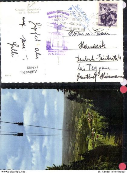 183698,St Radegund Schöckel Gondelbahn Foto Ak