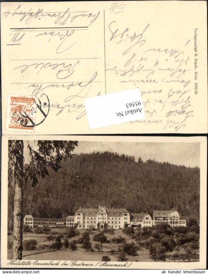 95563,Heilstätte Enzenbach b. Gratwein 1923
