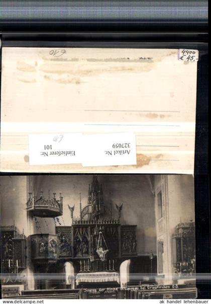 327059,St. Georgen b. Grieskirchen Kirche Innenansicht Kanzel Altar