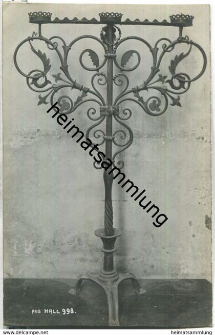 Hall in Tirol - Kerzenständer - Foto-Ansichtskarte - Verlag A. Stockhammer Hall 1920