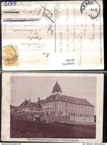 291481,Hollabrunn Bundeslehrerbildungsanstalt Oberhollabrunn