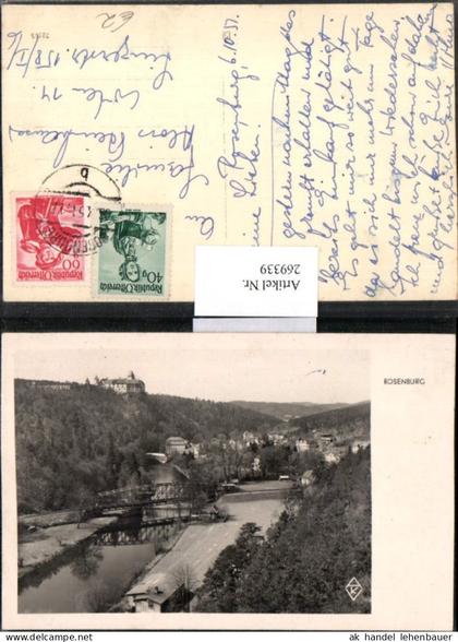 269339,Rosenburg-Mold Schloss Rosenburg Brücke Fluss