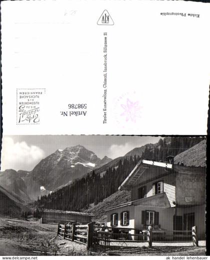 598786,Foto Ak Alpenwirtschaft Pinnis Stubaital Neustift im Stubaital