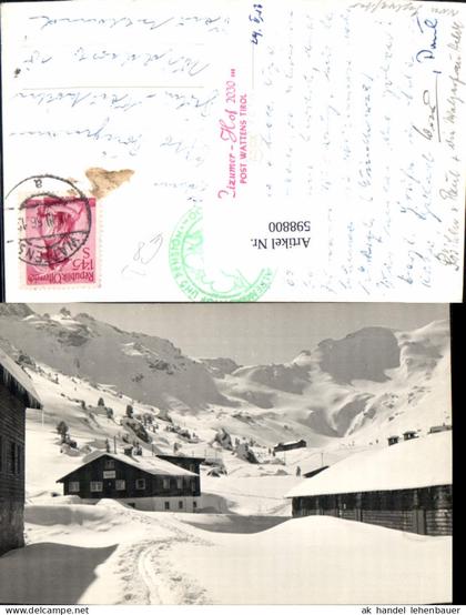 598800,Foto Ak Wattens Winteransicht Lizumer Hof