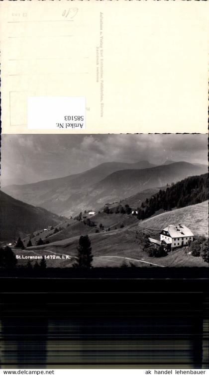 585103,Foto Ak St Lorenzen Sankt Lorenzen im Lesachtal Gemeinde Lesachtal