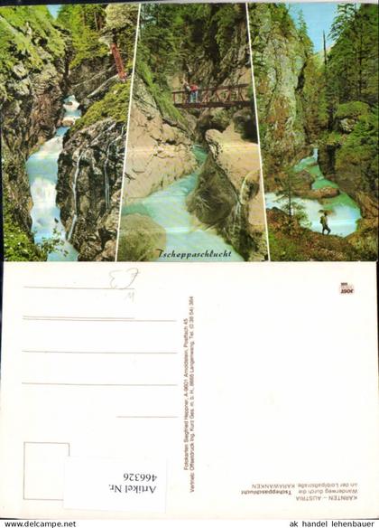 466326,Tscheppaschlucht b. Ferlach Schlucht Mehrbildkarte