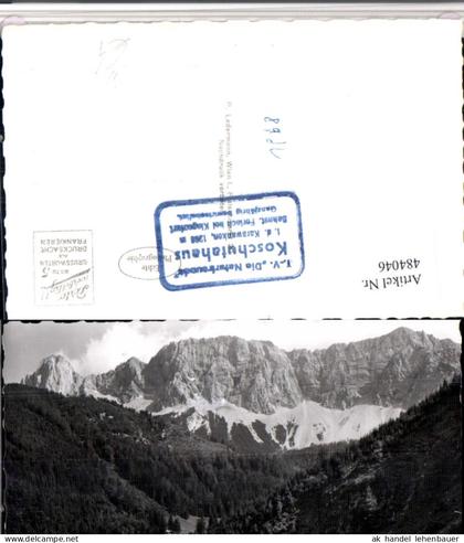 484046,Jägerschutzhaus m. Koschutta b. Ferlach Bergkulisse