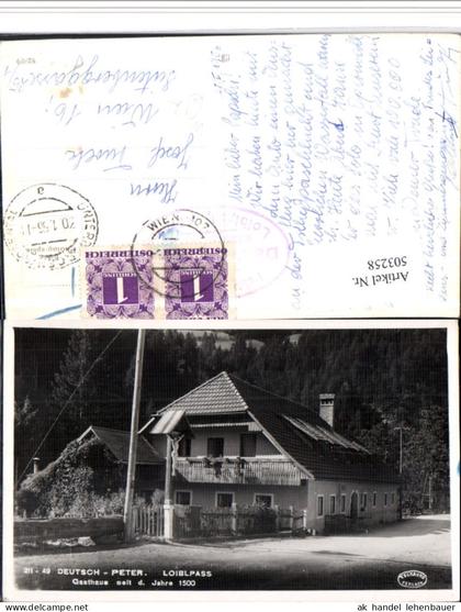 503258,Loiblpass Gasthof Deutsch-Peter b. Ferlach
