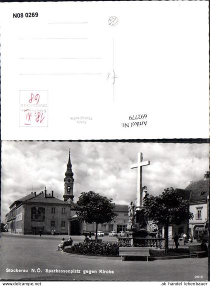 692779 Stockerau Sparkassenplatz Sparkasse Bank Kirche