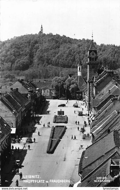 C036 Austria, Leibnitz Hauptplatz Frauenberg  vintage postcard
