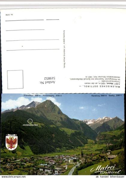 519852,Matrei in Osttirol Totale Bergkulisse