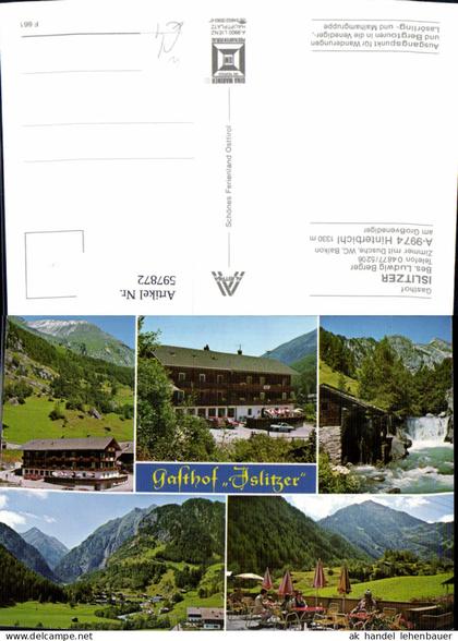 597872,Mehrbild Ak Hinterbichl Prägraten am Großvenediger Gasthof Islitzer