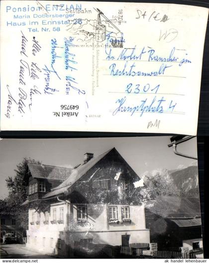 649756,Foto Ak Pension Enzian Haus im Ennstal