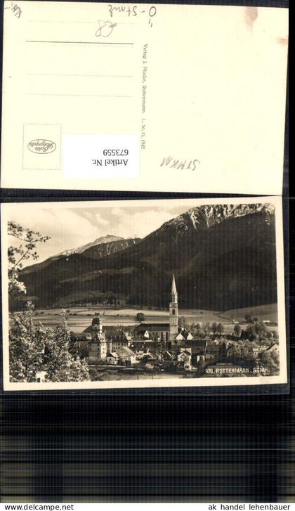 673559,Foto Ak Rottenmann Ansicht