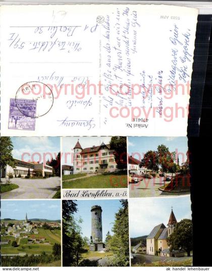 470418,Bad Leonfelden Totale Kirche Turm Mehrbildkarte