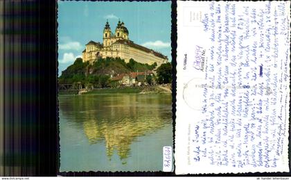 670859,Melk Stift Melk Benediktinerstift Wachau Totalansicht v. Donau