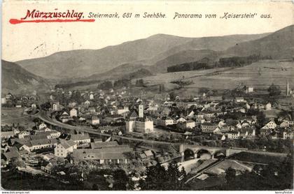 Mürzzuschlag/Steiermark - Mürzzuschlag - Panorama vom Kaiserstein