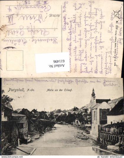 611496,seltene AK Purgstall an der Erlauf Motiv an der Erlauf