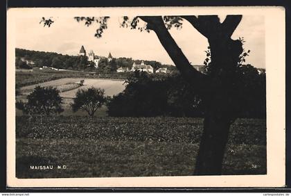 AK Maissau /N. D., Ortsansicht hinter Feldern