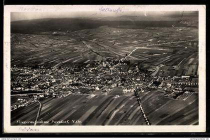 AK Poysdorf /N.Ö., Fliegeraufnahme