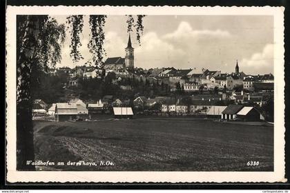 AK Waidhofen an der Thaya, Ortsansicht mit Kirche