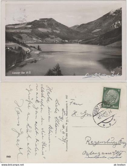 Ansichtskarte Lunz am See Lunzer See 1937