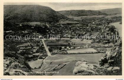 Hainburg Donau Panorama Blick vom Braunsberg