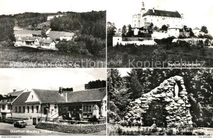 Krumbach Niederoesterreich Weisses Kreuz Schloss Krumbach Gasthof Weisses Kreuz