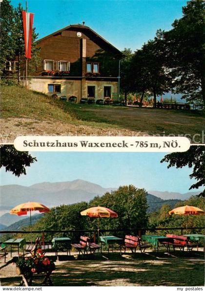 Pernitz Niederoesterreich Schutzhaus Waxeneck Terrasse
