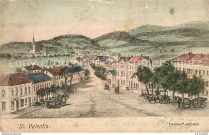 St Valentin Niederoesterreich K&#252nstlerkarte Stadtansicht