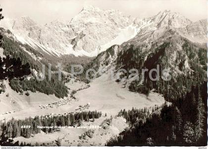 Nenzinger Himmel mit Panuler 2859 m mountain valley - alpine landscape village - 4859 - old postcard - Austria - unused