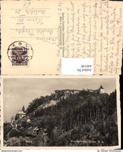 449148,Pitten Teilansicht m. Schloss