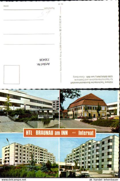 730438 Braunau Inn Höhere Technische Bundeslehranstalt Bez. Braunau am Inn