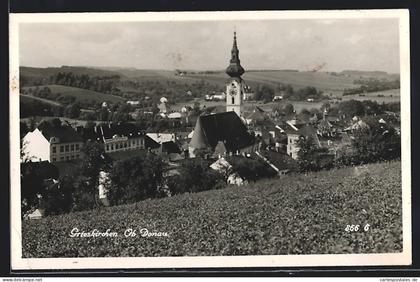 AK Grieskirchen /Oberösterreich, Ortsansicht mit Kirche