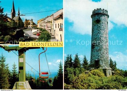 Bad Leonfelden AT Marktplatz Sessellift auf den Sternstein Sternsteinwarte