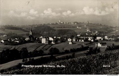 CPA Pregarten in Oberösterreich, Panoramablick gegen Wartberg