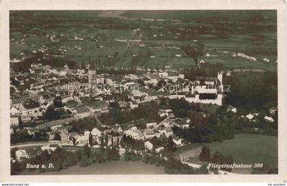 Enns Oberoesterreich AT Fliegeraufnahme