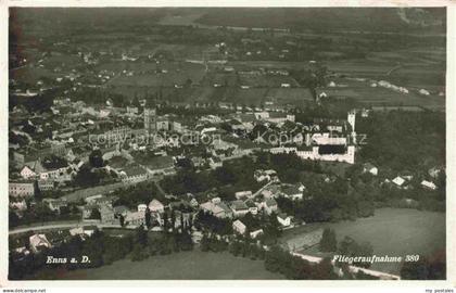 Enns Oberoesterreich AT Fliegeraufnahme