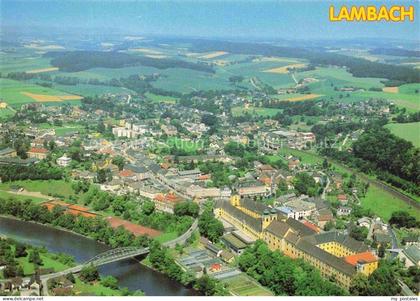 Lambach Traun Oberoesterreich AT Benediktinerstift Traun Luftbild Kloster Brueck