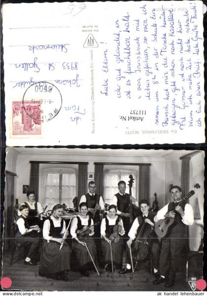 111737,Engelfamilie mit Musikinstrumenten Reutte 1967 Bezirk Reutte