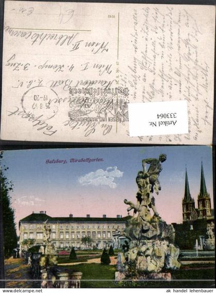 333064,Salzburg Mirabellgarten Statuen Kirchentürme