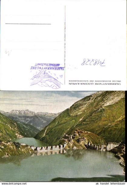 748228 Kaprun Tauernkraftwerk Glockner-Kaprun Speicher Mooserboden Wasserfallboden