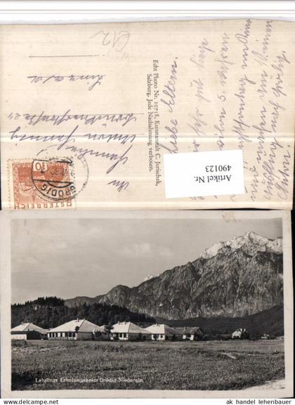 490123,Grödig Niederalm Lehrlings Erholungsheim Bergkulisse
