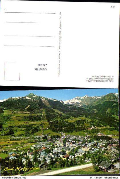 721646 Bad Hofgastein Bad Hofgastein Bez. St. Johann im Pongau