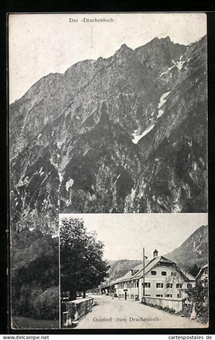 AK Grödig, Gasthof zum Drachenloch