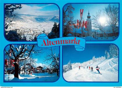 Zauchensee Altenmarkt im Pongau AT Panorama Kirche Ortspartie Langlauf
