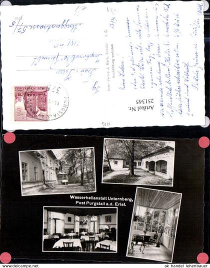 251345,Purgstall an d. Erlauf Wasserheilanstalt Kneippanstalt Unternberg Mehrbildkarte